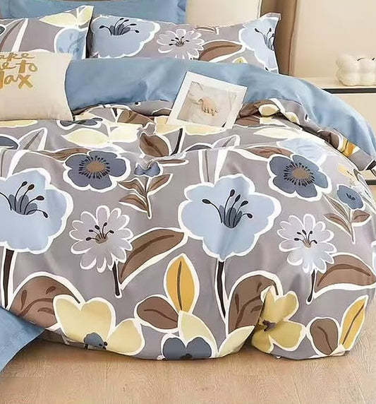 Jardin - Parure de lit 6 pièces, 100 % coton