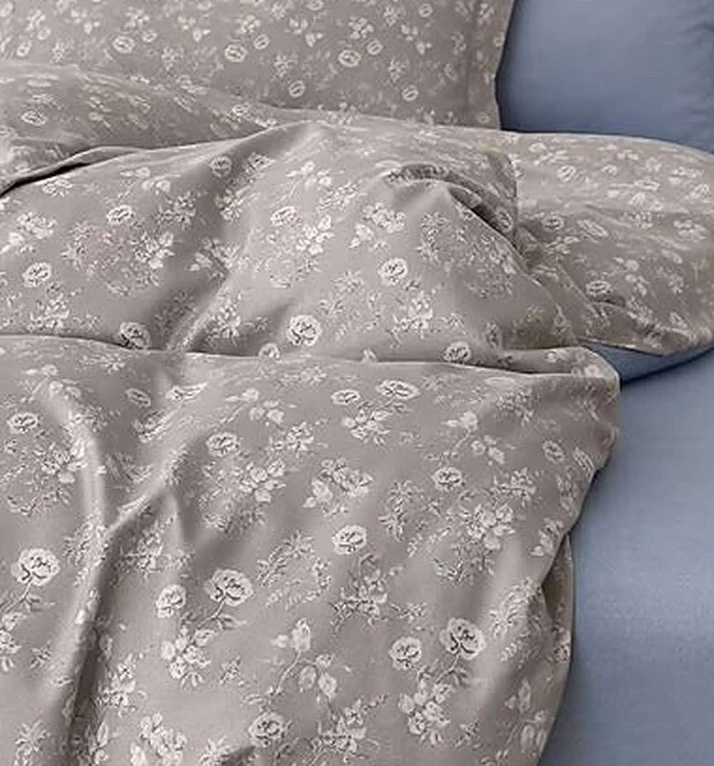Clématite - Parure de lit 6 pièces, 100 % coton