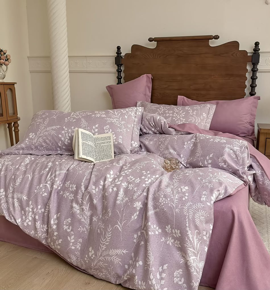 Lilas - 6-teiliges Bettwäsche-Set, 100 % Baumwolle