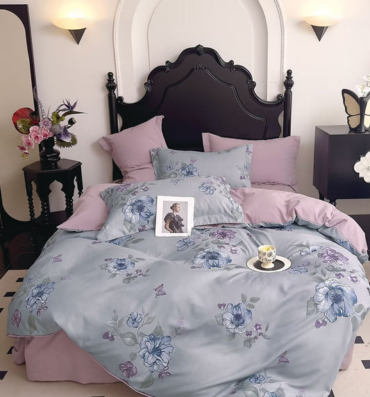 Iris - 6-teiliges Bettwäsche-Set, 100 % Baumwolle