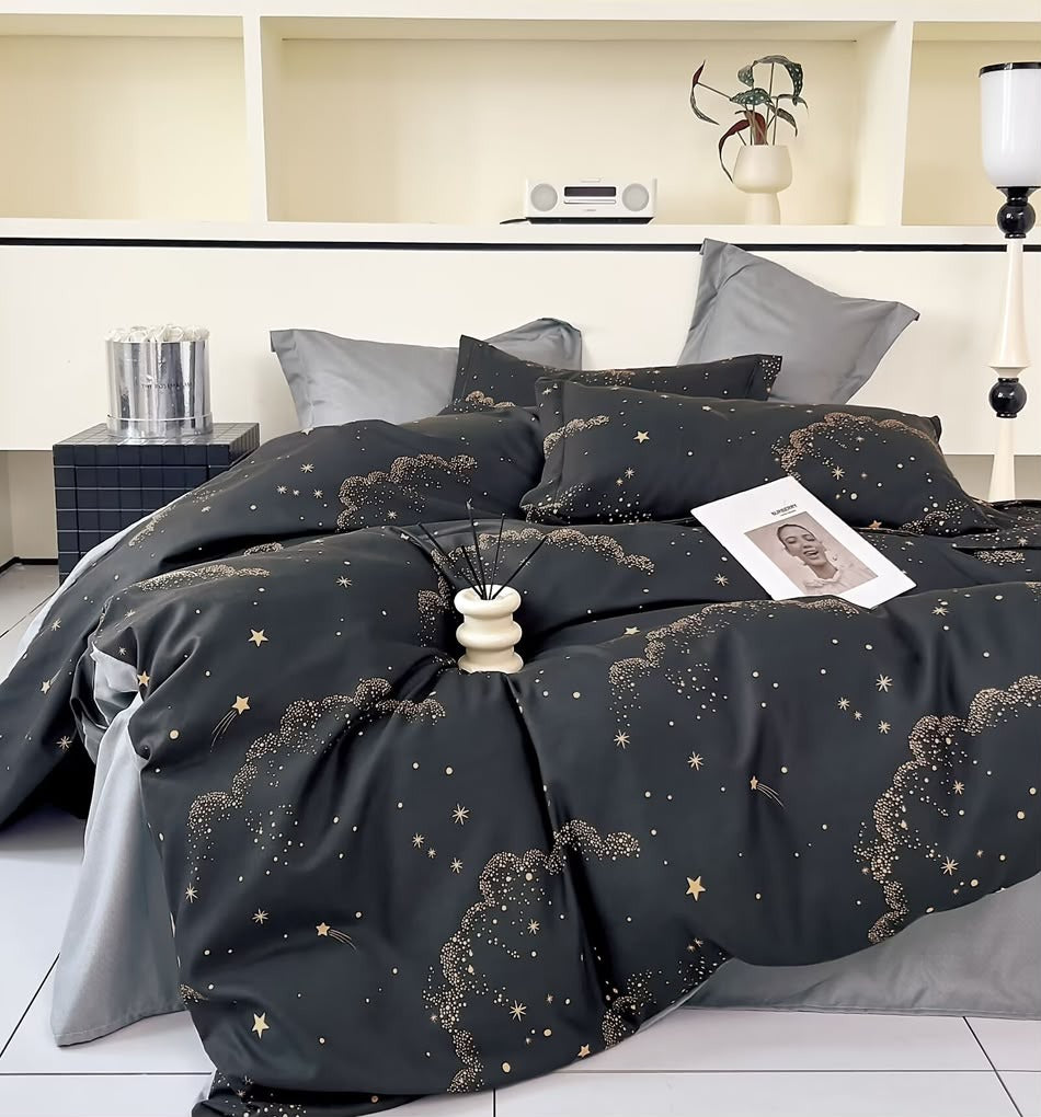 Éclipse - 6-teiliges Bettwäsche-Set, 100 % Baumwolle