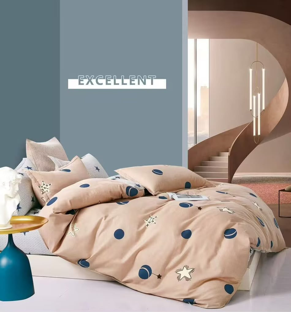 Cacao - 6-teiliges Bettwäsche-Set, 100 % Baumwolle
