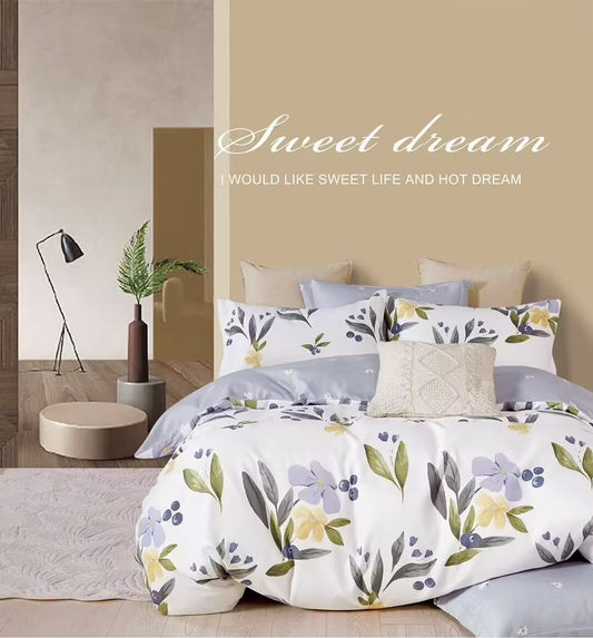 Freesia - 6-teiliges Bettwäsche-Set, 100 % Baumwolle