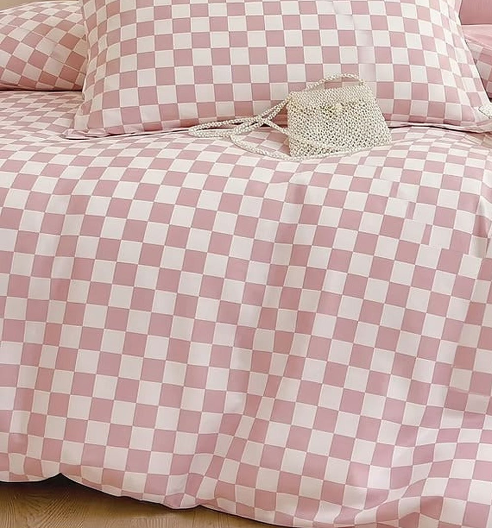 Vichy - 6-teiliges Bettwäsche-Set, 100 % Baumwolle