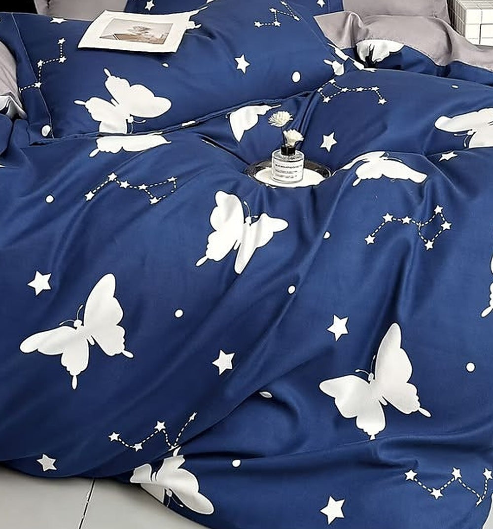 Papillon - Parure de lit 6 pièces, 100 % coton