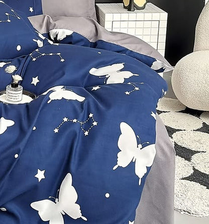 Papillon - Parure de lit 6 pièces, 100 % coton