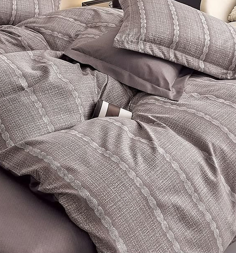 Tweed - 6-teiliges Bettwäsche-Set, 100 % Baumwolle