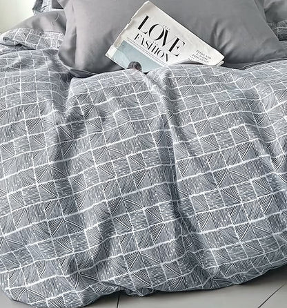 Damier - 6-teiliges Bettwäsche-Set, 100 % Baumwolle