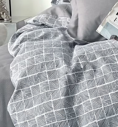 Damier - 6-teiliges Bettwäsche-Set, 100 % Baumwolle