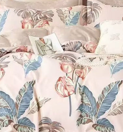 Flamant - Parure de lit 6 pièces, 100 % coton