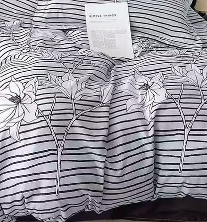 Lys - Parure de lit 6 pièces, 100 % coton
