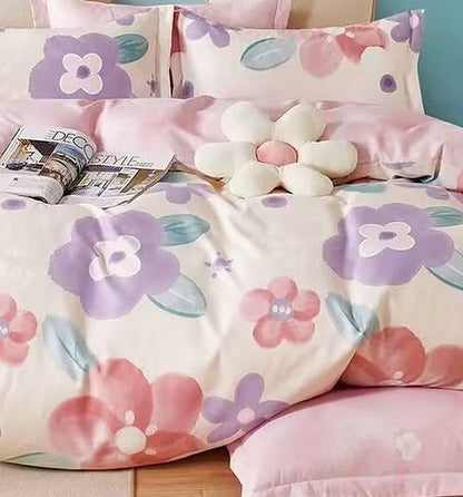Bleuet - Parure de lit 6 pièces, 100 % coton