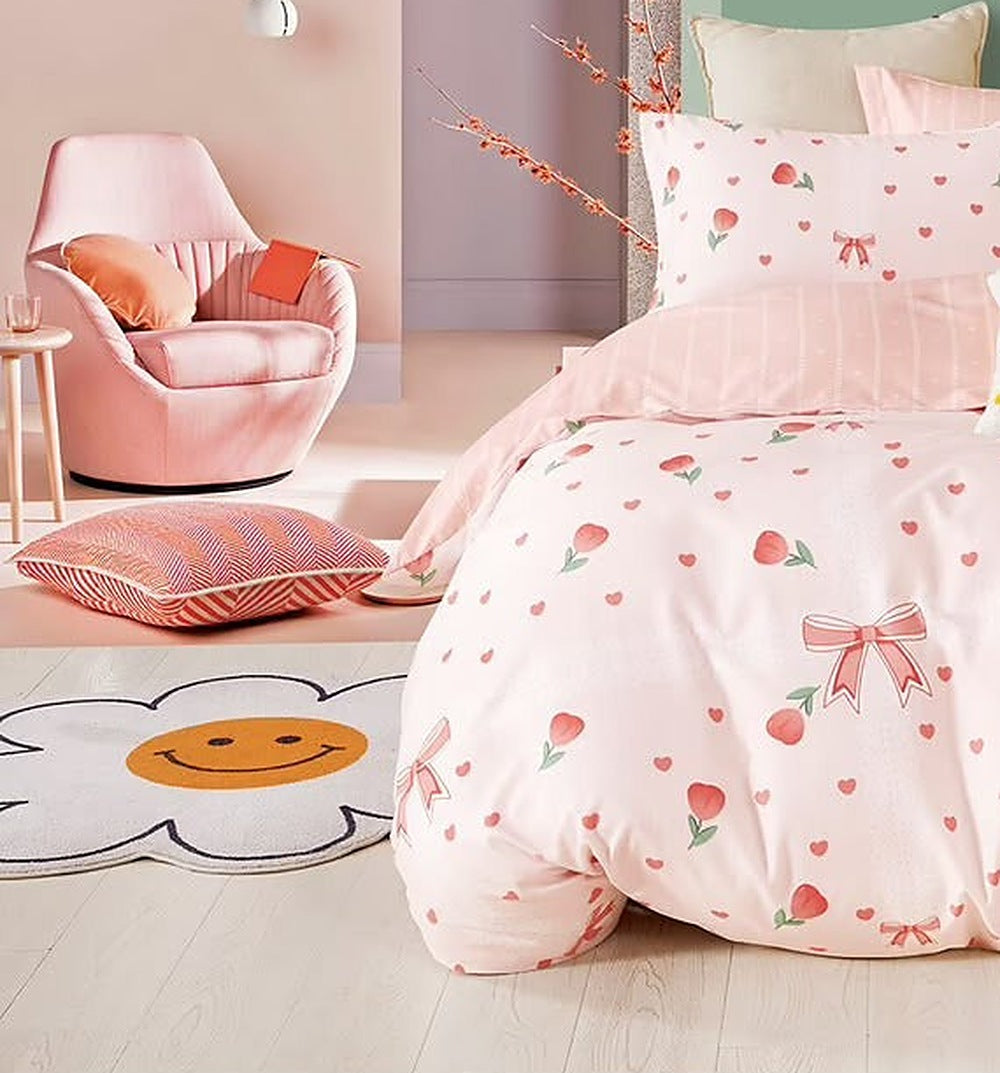 Rosier - Parure de lit 6 pièces, 100 % coton
