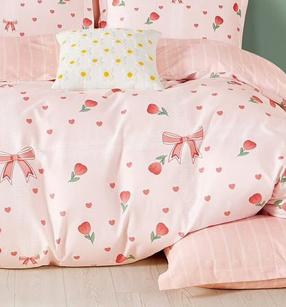 Rosier - Parure de lit 6 pièces, 100 % coton