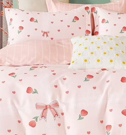 Rosier - Parure de lit 6 pièces, 100 % coton